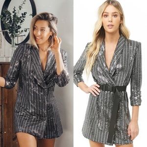 Sequin Blazer Dress